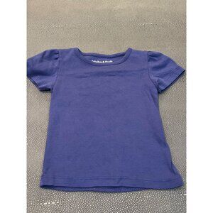 Misha & Puff Violet Puff Sleeve Tee 12/18 EUC
